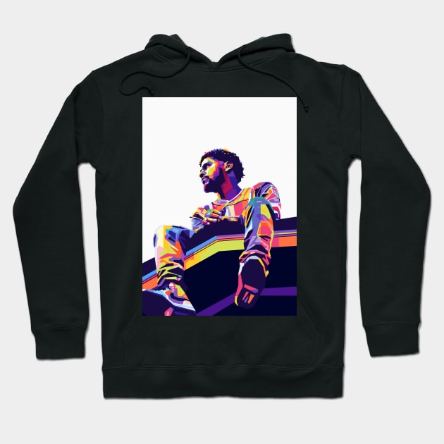 J Cole Hoodie by Zet Art